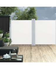 Auvent latéral rétractable Crème 140 x 600 cm | Mobilier & Déco