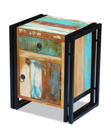 Table de chevet Bois de récupération massif | Mobilier & Déco