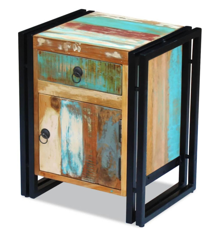 Table de chevet Bois de récupération massif | Mobilier & Déco