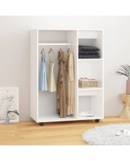 Garde-robe Blanc 80x40x110 cm Bois d’ingénierie | Mobilier & Déco