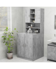 Meuble pour machine à laver Gris béton 70,5x25,5x90 cm | Mobilier & Déco