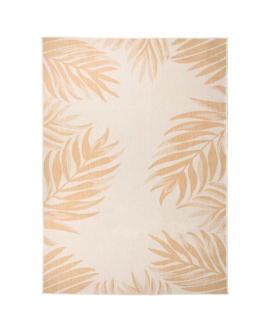 Tapis à tissage plat d'extérieur 200x280 cm Motif de feuille | Mobilier & Déco