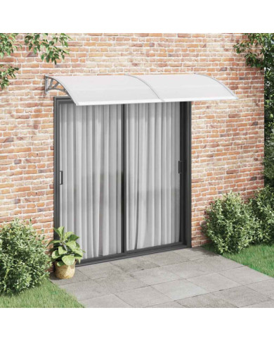Auvent de porte Gris 240x100 cm Polycarbonate | Mobilier & Déco
