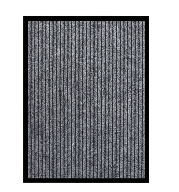 Paillasson rayé Gris 60x80 cm | Mobilier & Déco