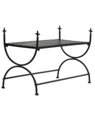 Banc Style vintage Métal 83 x 42 x 55 cm Noir | Mobilier & Déco