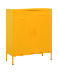 Armoire de rangement Jaune moutarde 80x35x101,5 cm Acier | Mobilier & Déco