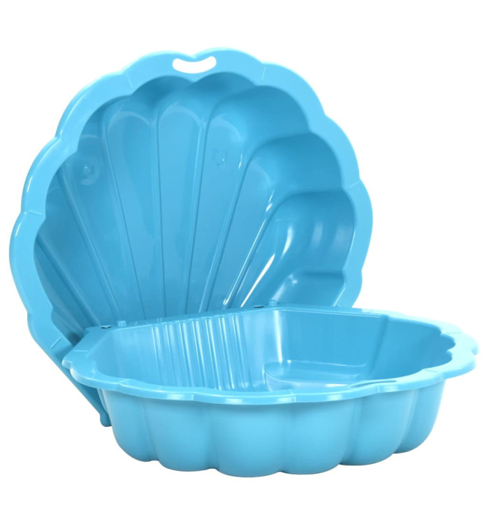 Bacs à sable 2 pcs Bleu 77x87x21 cm Plastique | Mobilier & Déco