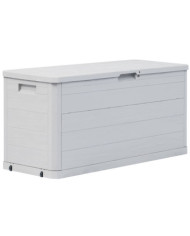 Boîte de rangement de jardin 280 L Gris clair | Mobilier & Déco