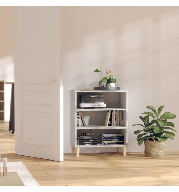 Buffet gris béton 57x35x70 cm bois d'ingénierie | Mobilier & Déco