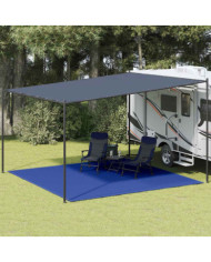 Tapis de tente 400x400 cm Bleu PEHD | Mobilier & Déco