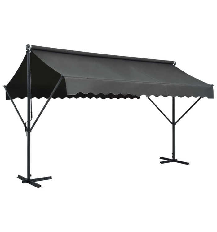 Auvent sur pied 400 x 300 cm Anthracite | Mobilier & Déco