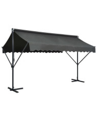 Auvent sur pied 400 x 300 cm Anthracite | Mobilier & Déco