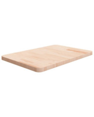 Comptoir de salle de bain 60x40x2,5 cm Bois massif non traité | Mobilier & Déco