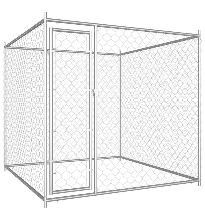 Chenil d'extérieur pour chiens 193x193x185 cm | Mobilier & Déco