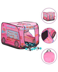 Tente de jeu pour enfants avec 250 balles Rose 70x112x70 cm | Mobilier & Déco