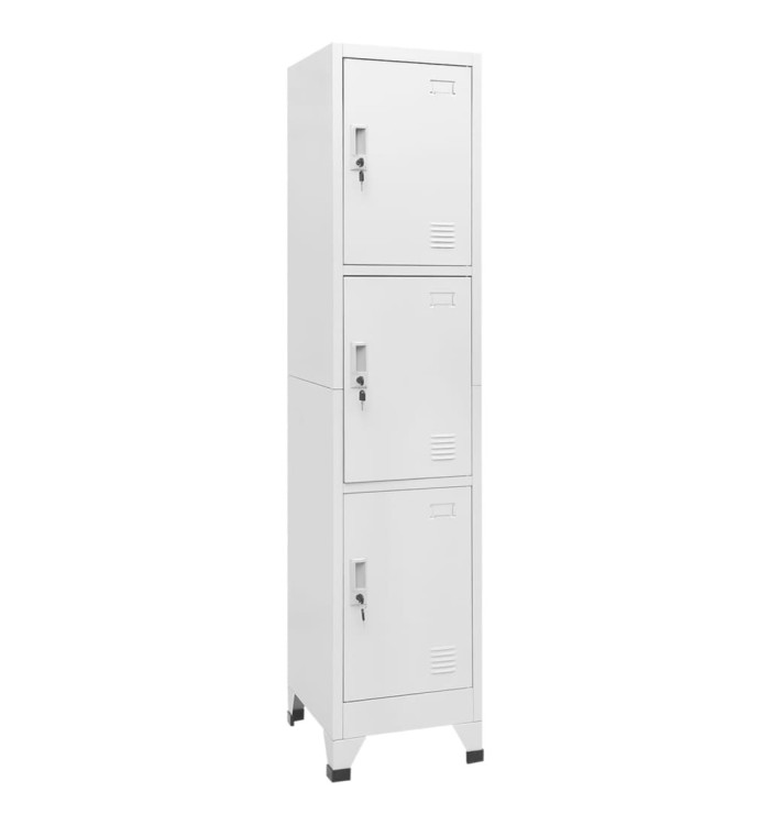 Armoire à casier avec 3 compartiments 38x45x180 cm | Mobilier & Déco