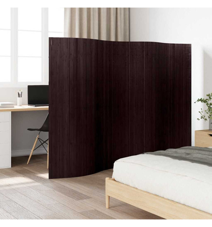 Cloison de séparation Bambou Marron foncé 250 x 165 cm | Mobilier & Déco