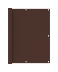 Écran de balcon Marron 120x500 cm Tissu Oxford | Mobilier & Déco