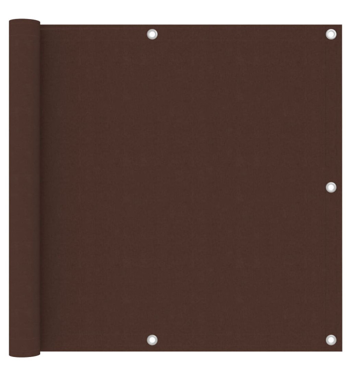 Écran de balcon Marron 90x400 cm Tissu Oxford | Mobilier & Déco
