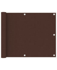 Écran de balcon Marron 75x600 cm Tissu Oxford | Mobilier & Déco