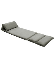 Chaise pliable de sol Gris foncé Microfibre | Mobilier & Déco