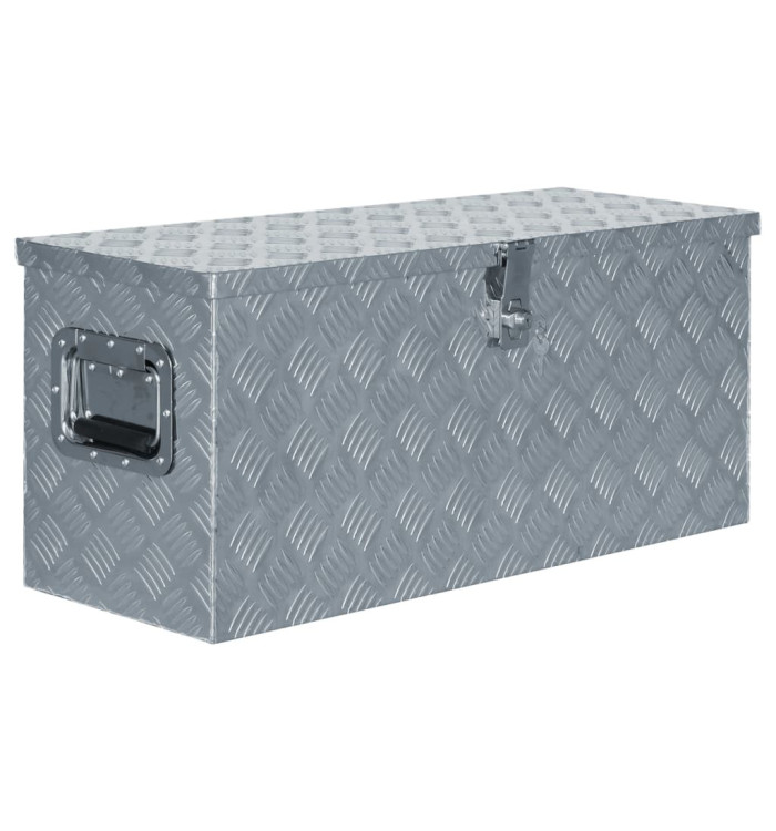 Boîte en aluminium 80 x 30 x 35 cm Argenté | Mobilier & Déco