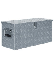 Boîte en aluminium 80 x 30 x 35 cm Argenté | Mobilier & Déco
