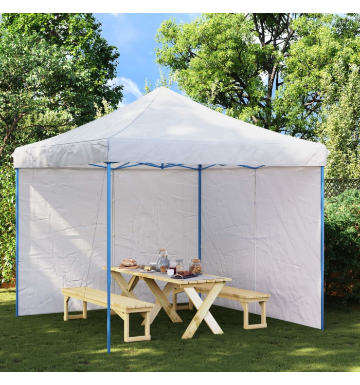 Parois de tente de réception 2 pcs et fermeture éclair PE Blanc | Mobilier & Déco