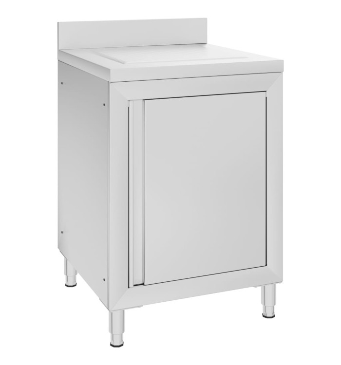 Armoire de cuisine commerciale avec égouttoir Acier inoxydable | Mobilier & Déco