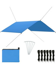 Bâche d'extérieur 4x4 m Bleu | Mobilier & Déco