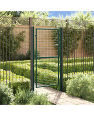 Portail de clôture acier 100x175 cm vert | Mobilier & Déco