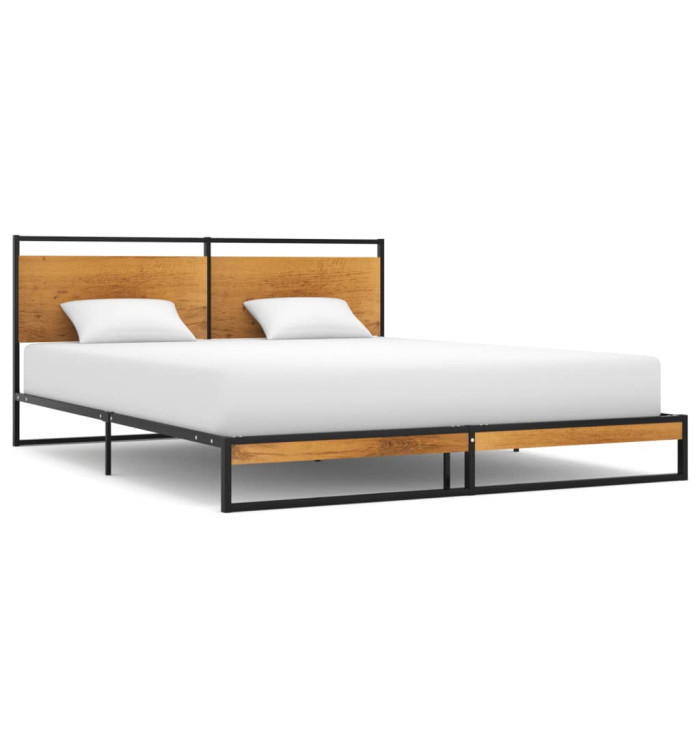Cadre de lit sans matelas métal 160x200 cm | Mobilier & Déco