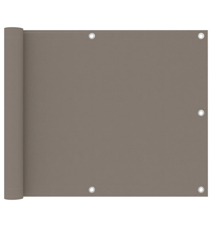 Écran de balcon Taupe 75x600 cm Tissu Oxford | Mobilier & Déco