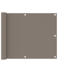 Écran de balcon Taupe 75x600 cm Tissu Oxford | Mobilier & Déco
