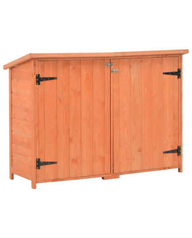 Abri de stockage de jardin 128x42x91 cm Bois | Mobilier & Déco
