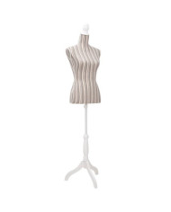 Buste de couture de femme en lin à rayures | Mobilier & Déco