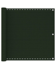 Écran de balcon Vert foncé 90x300 cm PEHD | Mobilier & Déco