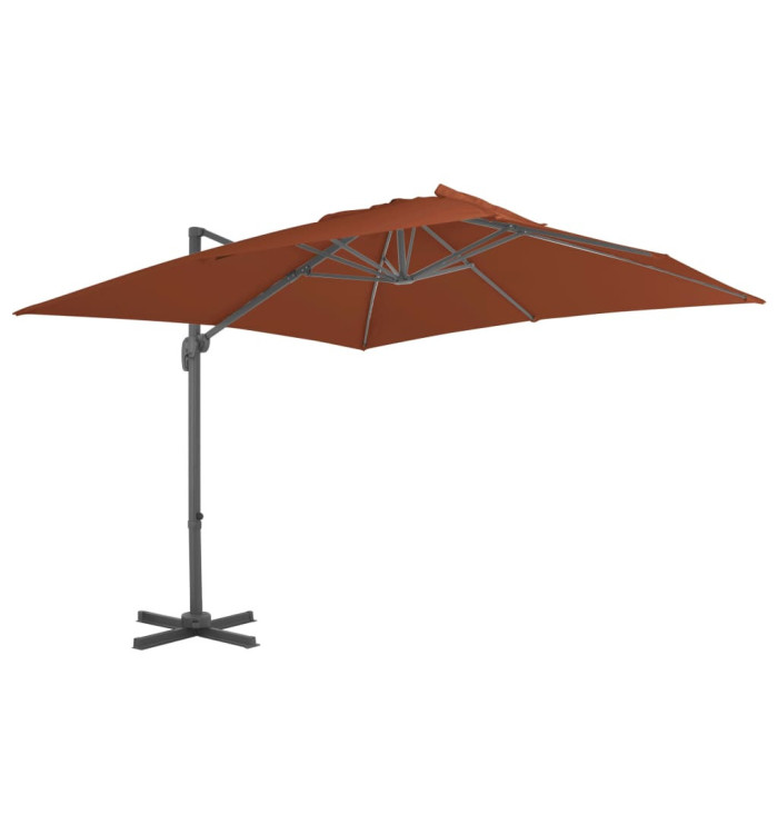 Parasol de jardin en porte-à-faux avec mât en aluminium | Mobilier & Déco