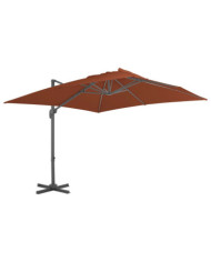 Parasol de jardin en porte-à-faux avec mât en aluminium | Mobilier & Déco
