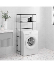 Support de rangement 2 niveaux sur la machine à laver Noir Fer | Mobilier & Déco