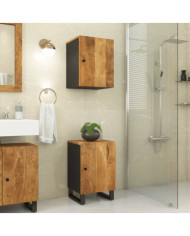 Armoire de salle de bain 38x33x58 cm bois massif de manguier | Mobilier & Déco