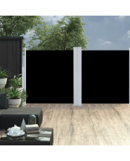 Auvent latéral rétractable Noir 120 x 600 cm | Mobilier & Déco
