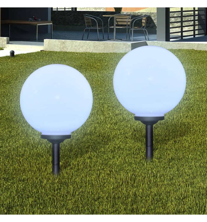 Lampes d'allée à LED 2 pcs 30 cm avec piquet de sol | Mobilier & Déco
