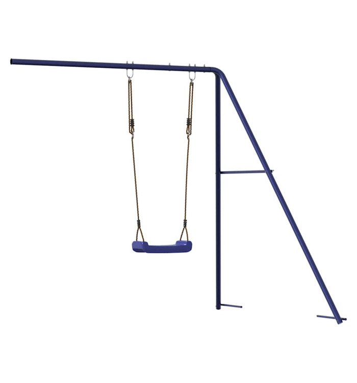 Toboggan/balançoire pour maisonnette de jeu bleu polypropylène | Mobilier & Déco
