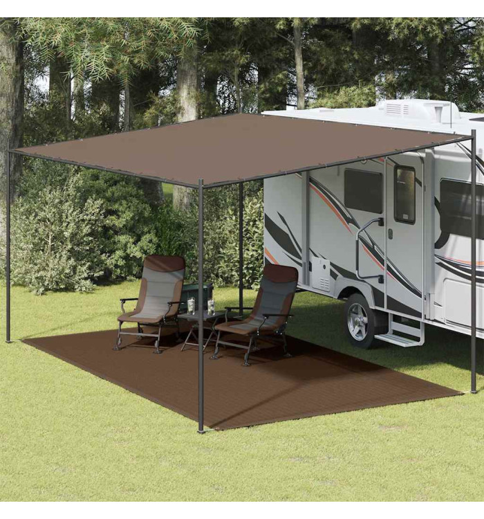 Tapis de tente 300x500 cm Marron | Mobilier & Déco