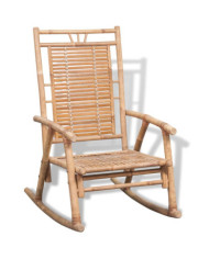 Chaise à bascule en bambou | Mobilier & Déco
