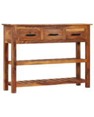 Buffet avec 3 tiroirs 110x30x80 cm Bois d'acacia massif | Mobilier & Déco