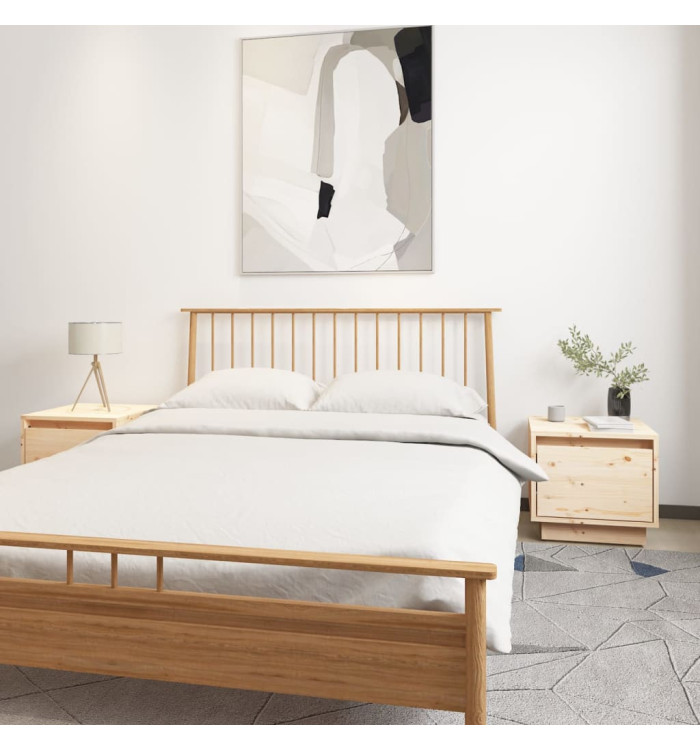 Tables de chevet 2 pcs 35x34x32 cm Bois de pin solide | Mobilier & Déco