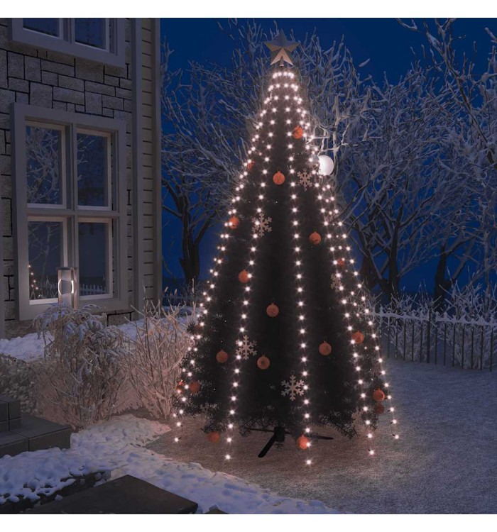 Guirlande lumineuse filet d'arbre de Noël 300 LED 300 cm | Mobilier & Déco