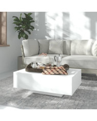 Table basse Blanc 85x55x31 cm Bois d'ingénierie | Mobilier & Déco